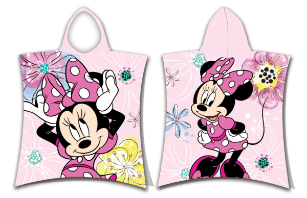 Pink Bow badponcho van Disney Minnie Mouse, 50 x 115 cm