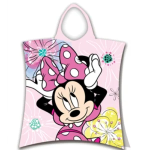 Disney Minnie Mouse poncho Pink Bow - Roze - 50 x 115 cm - 100% katoen