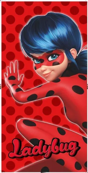 Miraculous fleece deken Ladybug 100 x 140 cm rood polyester - Rood - 100 x 140 cm - 100% Polyester