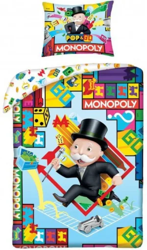 Monopoly dekbedovertrek 140 x 200 cm - Multicolor - 140 x 200 cm - 100% katoen