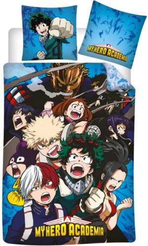 My Hero Academia dekbedovertrek Izuku dekbedovertrek 140 x 200 cm - Multicolor - 140 x 200 cm - 100% Polyester