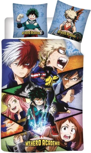 My Hero Academia dekbedovertrek Quirk dekbedovertrek 140 x 200 cm po - Multicolor - 140 x 200 cm - 100% Polyester
