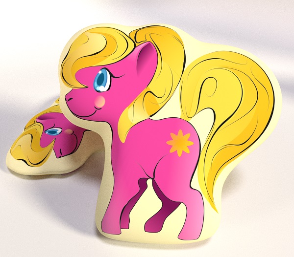 My Little Pony sierkussen roze 40X40 cm - Roze - 40 x 40 cm - 100% Polyester