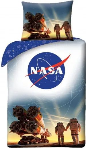Nasa dekbedovertrek Intergalactic Travellers 140 x 200 c - Zwart - 140 x 200 cm - 100% katoen