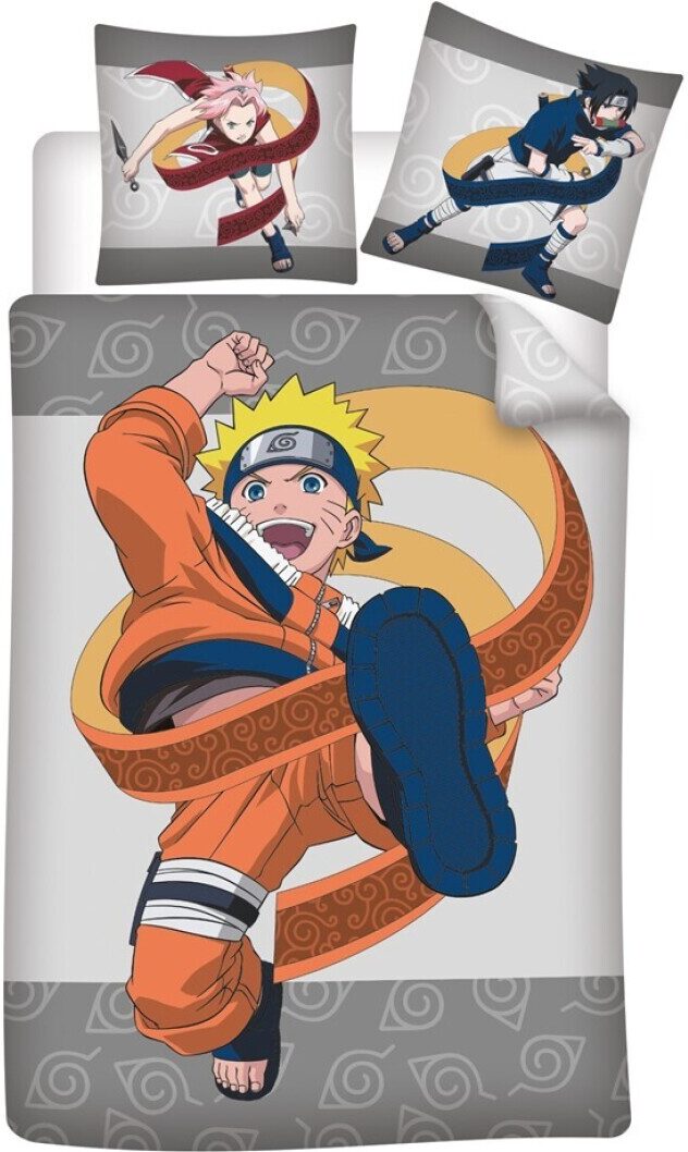 Naruto dekbedovertrek eenpersoons 140 x 200 cm Katoen - Multicolor - 140 x 200 cm - 100% katoen