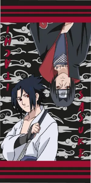 Naruto handdoek 70 x 140 cm - Multicolor - 70 x 140 cm - 100% katoen