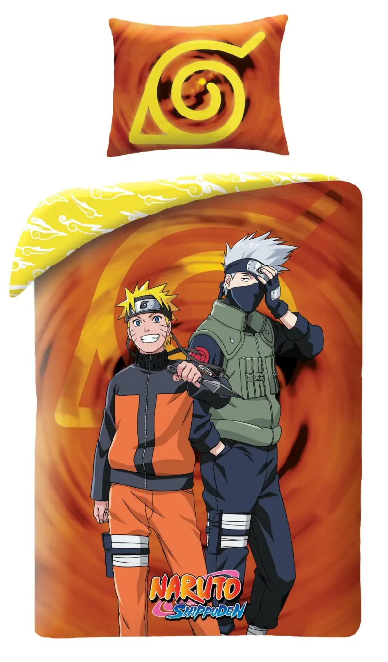 Naruto dekbedovertrek 140 x 200 cm Katoen 70 x 90 cm - Multicolor - 140 x 200 cm - 100% katoen