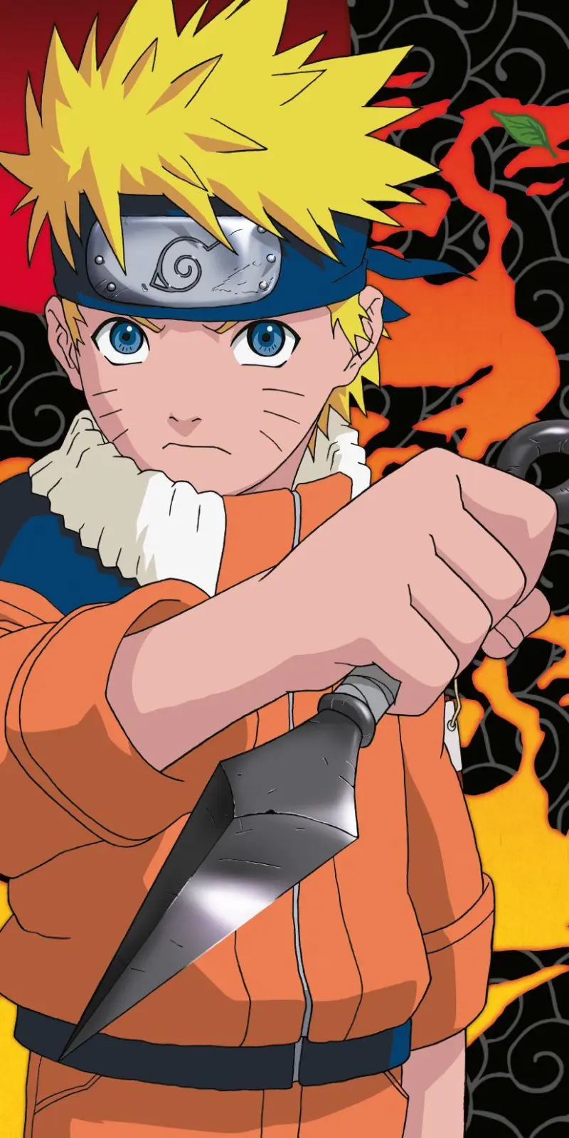 Naruto strandlaken Vlam 70 x 140 - Multicolor - 70 x 140 cm - 100% katoen