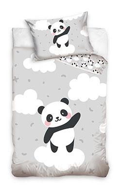 Panda BABY - Sweet Home dekbedovertrek - Blauw - 90 x 120 cm - Katoen