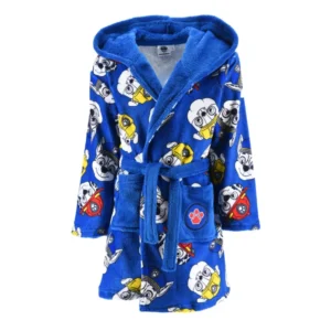 Paw Patrol badjas - Blauw - 3 jaar / 98 cm, 4 jaar / 104 cm, 5 jaar / 110 cm, 6 jaar / 116 cm - 100% Polyester