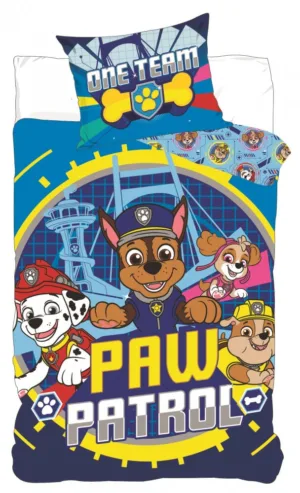 Paw Patrol dekbedovertrek One Team 140 x 200 cm 70 x 90 cm - Multicolor - 140 x 200 cm - 100% katoen