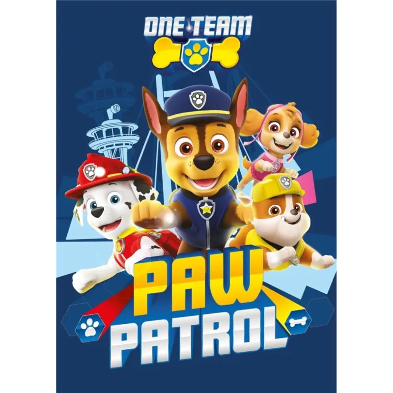 Paw Patrol plaid 110 x 140 cm - Multicolor - 110 x 140 cm - 100% Polyester