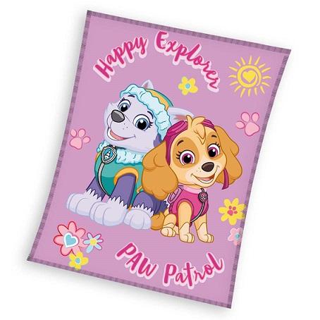 Paw Patrol plaid 130 x 170 cm Paars - Paars - 130 x 170 cm - 100% Polyester