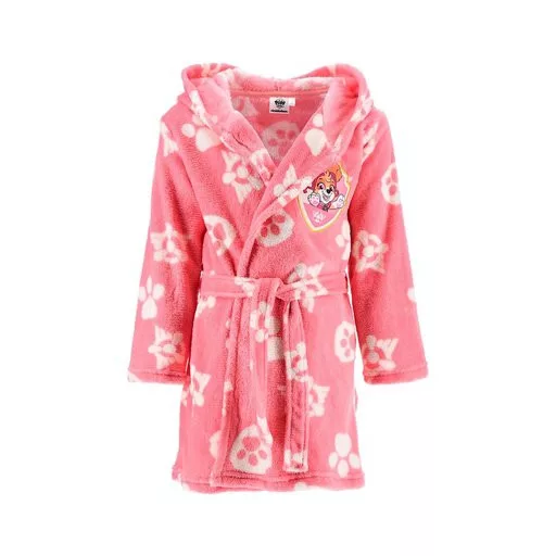Paw Patrol badjas - Roze - 3 jaar / 98 cm, 4 jaar / 104 cm, 5 jaar / 110 cm, 6 jaar / 116 cm - 100% Polyester