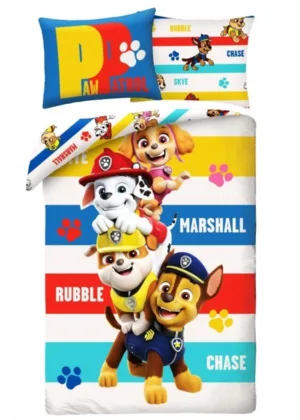 Paw Patrol dekbedovertrek dog tower 140 x 200 cm katoen - Multicolor - 140 x 200 cm - 100% katoen