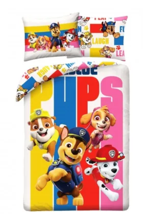Paw Patrol dekbedovertrek pups 140 x 200 cm katoen - Multicolor - 140 x 200 cm - 100% katoen