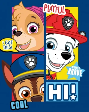 Paw Patrol plaid playful - Multicolor - 100 x 140 cm - 100% Polyester
