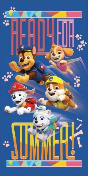 Paw Patrol handdoek Summer ready 70 x 140 cm - Multicolor - 70 x 140 cm - 100% Polyester