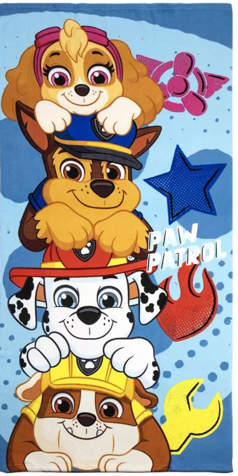 Paw Patrol handdoek play 70 x 140 cm - Multicolor - 70 x 140 cm - 100% Polyester