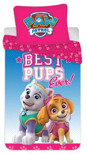 Paw Patrol dekbedovertrek Best Pups 100 x 135 cm - Roze - 100 x 135 cm - Katoen