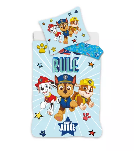 Paw Patrol dekbedovertrek Rule - Blauw - 100 x 135 cm - 100% katoen
