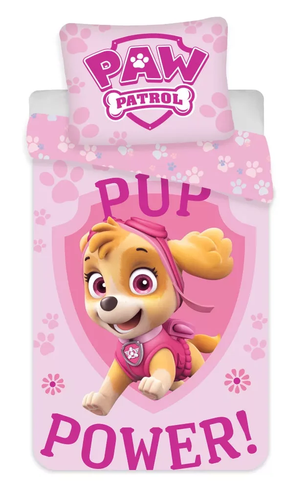 Paw Patrol dekbedovertrek Skye 100 x 135 cm - Roze - 100 x 135 cm - Katoen