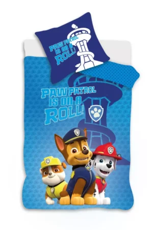 Paw Patrol dekbedovertrek blauw 100 x 135 cm - Blauw - 100 x 135 cm - Katoen