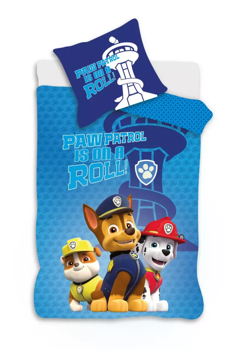 Paw Patrol dekbedovertrek blauw 100 x 135 cm - Blauw - 100 x 135 cm - Katoen
