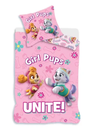 Paw Patrol dekbedovertrek Roze - Roze - 100 x 140 cm - 100% katoen