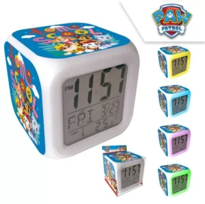 Paw Patrol klok 8 x 8 cm - Multicolor