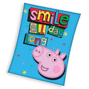 Peppa Pig plaid Smile 110 x 140 cm - Multicolor - 100% Polyester