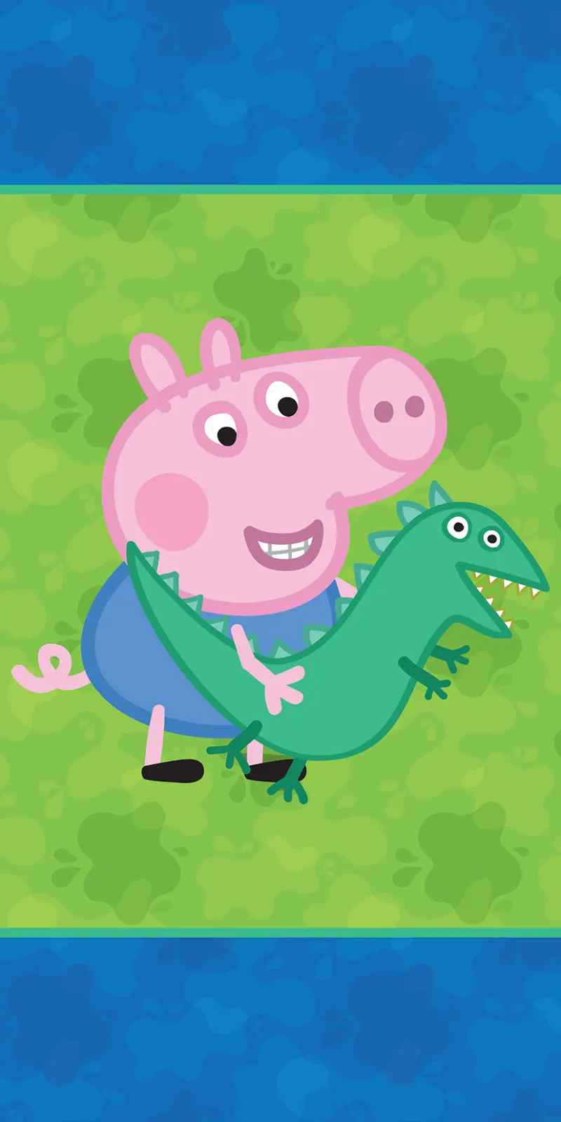 Peppa Pig handdoek Dino 70 x 140 cm - Multicolor - 70 x 140 cm - 100% katoen