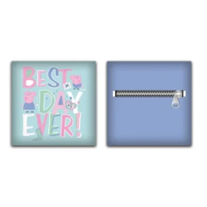 Peppa Pig sierkussen Best Day Ever - Blauw - 35 x 35 cm - 100% Polyester