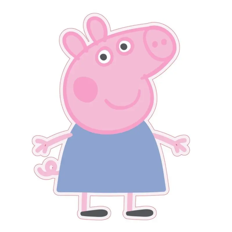 Peppa Pig sierkussen Peppa - Roze/Blauw - 100% Polyester