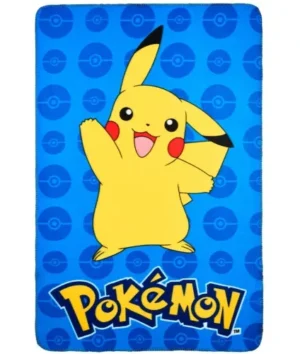 Pokemon fleece deken 100 x 150 cm - Blauw - 100 x 150 cm - 100% Polyester