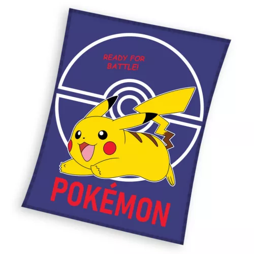 Pokemon fleece deken starters battle 110 x 140 cm - Blauw - 110 x 140 cm - 100% Polyester