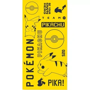 Pokemon strandlaken Pikachu 70 x 140 cm - Multicolor - 70 x 140 cm - 100% katoen