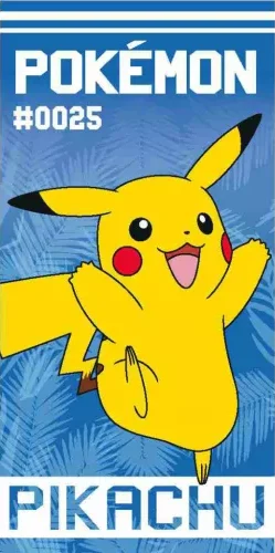 Pokemon strandlaken blauw 70 x 140 cm - Blauw - 70 x 140 cm - 100% katoen