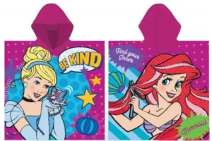 Disney Princess poncho - Paars - 55 x 110 cm - 100% Polyester