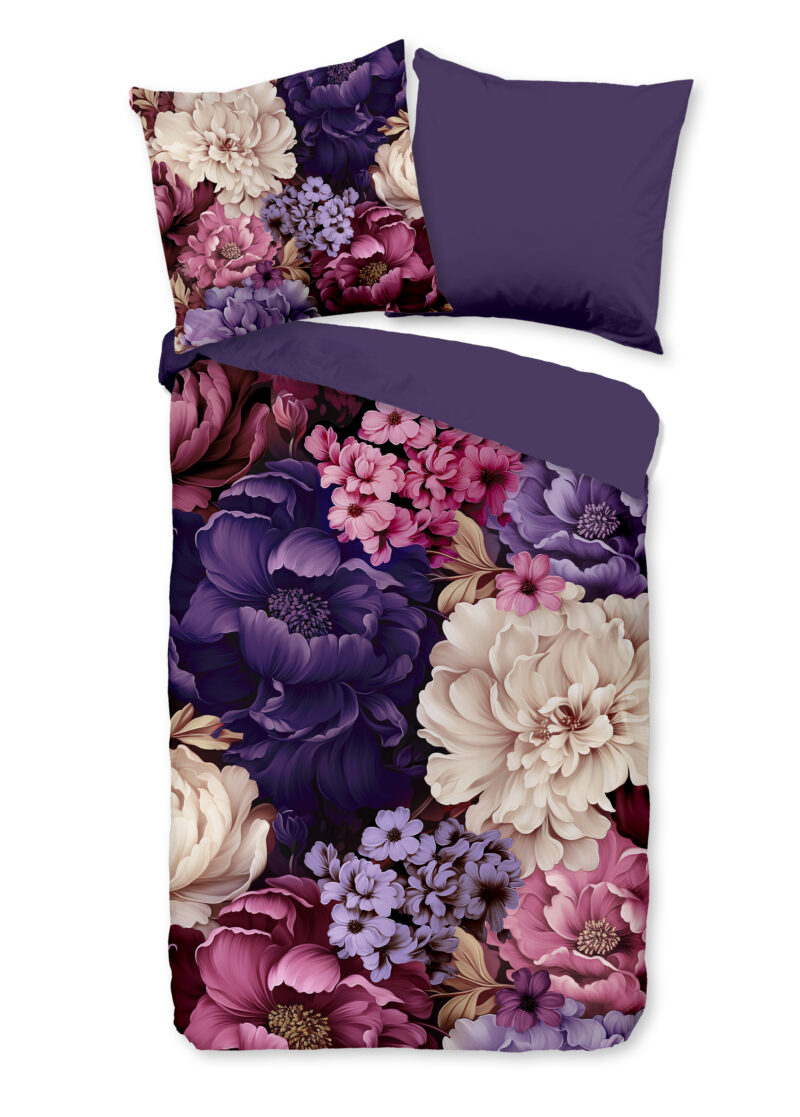 Pure Dekbedovertrek "" - Paars - (135x200 cm) - Microfiber