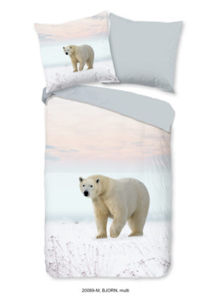 Pure dekbedovertrek ijsbeer - Multicolor - 135 x 200 cm - 100% Polyester