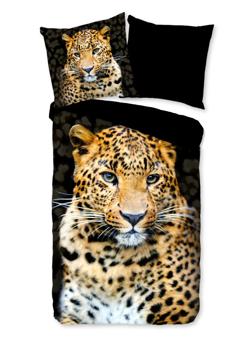 Pure dekbedovertrek luipaard - Zwart - 135 x 200 cm - 100% Polyester