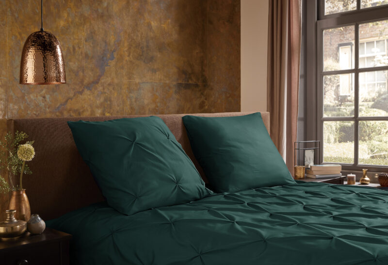 100% Polyester dekbedset luxe stiksel plooien van Pure in 135 x 200 cm
