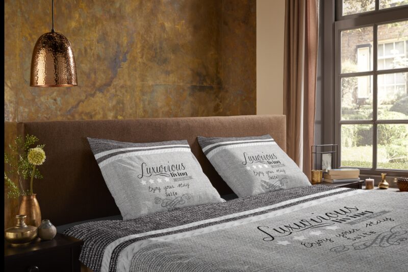 100% Polyester dekbedset tekst van Pure in 135 x 200 cm
