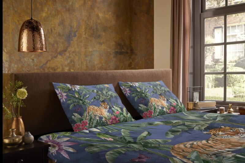 100% Polyester dekbedset tijger in de jungle van Pure in 135 x 200 cm