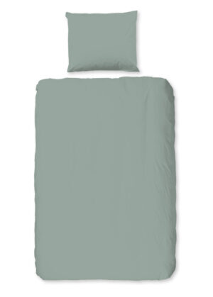 Pure dekbedovertrek - Groen - 140 x 200/220 cm - 100% Polyester