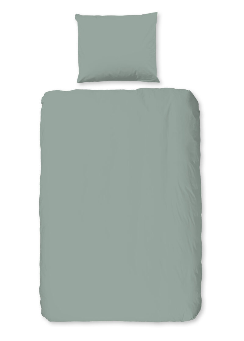 Pure dekbedovertrek - Groen - 140 x 200/220 cm - 100% Polyester