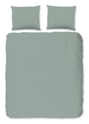 Pure dekbedovertrek - Groen - 200 x 200/220 cm - 100% Polyester
