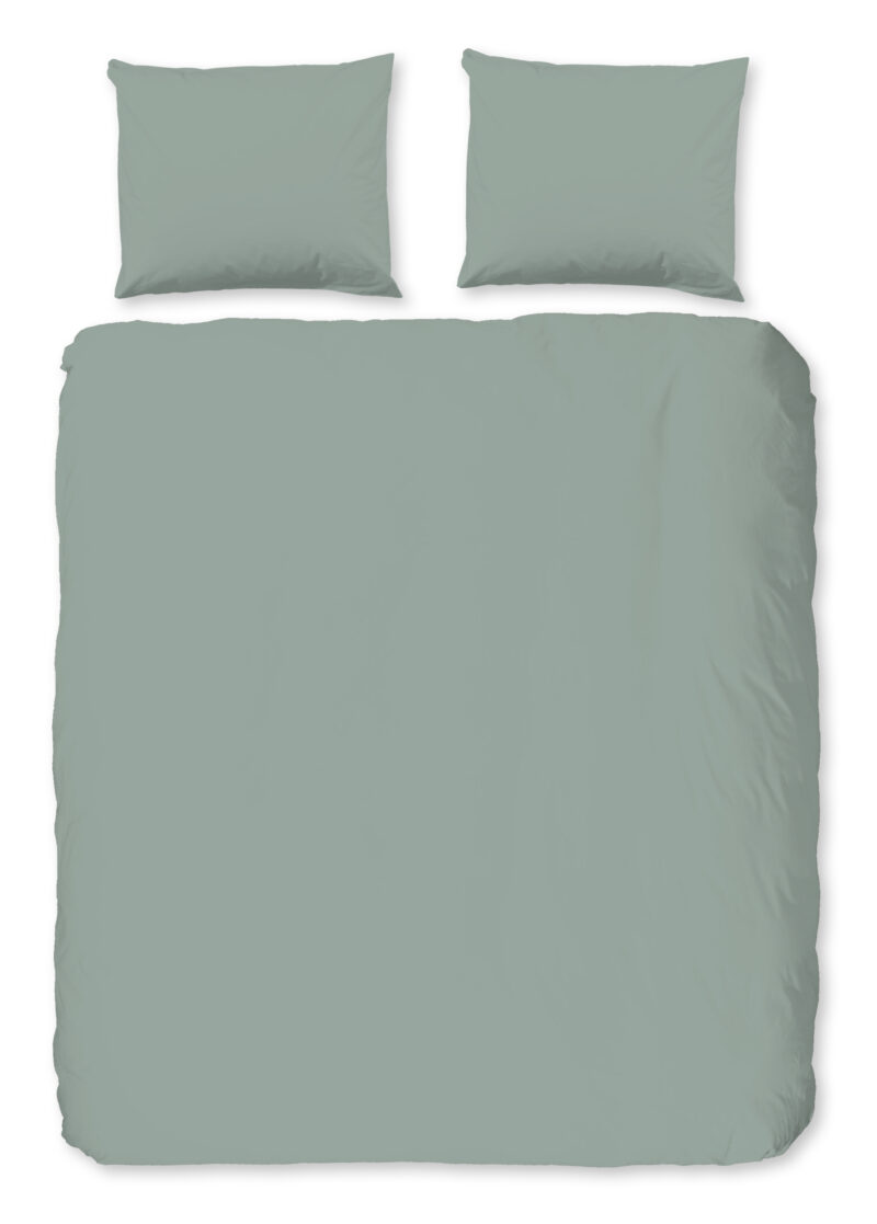 Pure dekbedovertrek - Groen - 200 x 200/220 cm - 100% Polyester