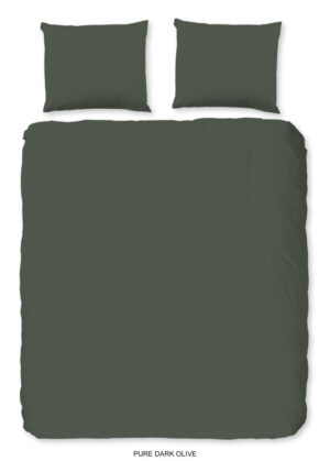Pure dekbedovertrek - Groen - 240 x 200/220 cm - 100% Polyester - foto 1